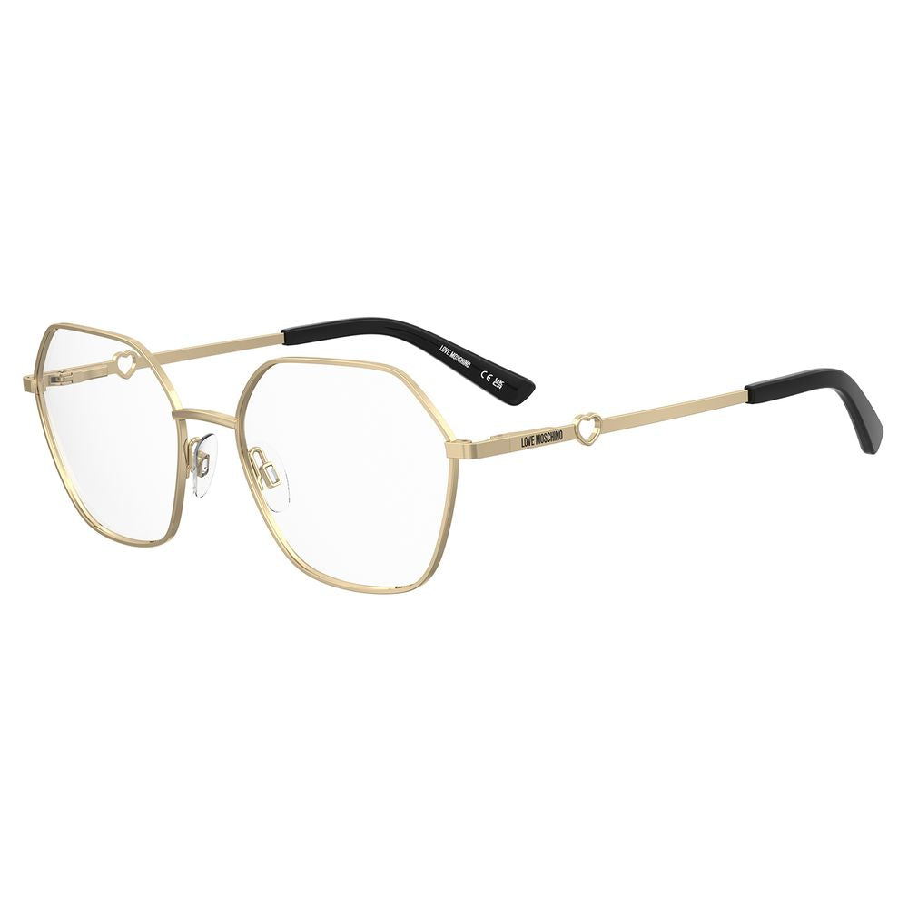 Lunettes (montures) en métal doré Love Moschino