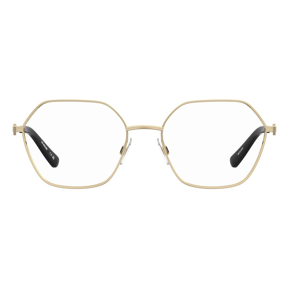 Lunettes (montures) en métal doré Love Moschino