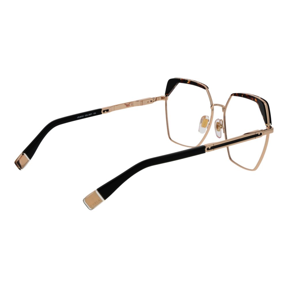 Lunettes Furla en acier inoxydable doré rose (Monture)