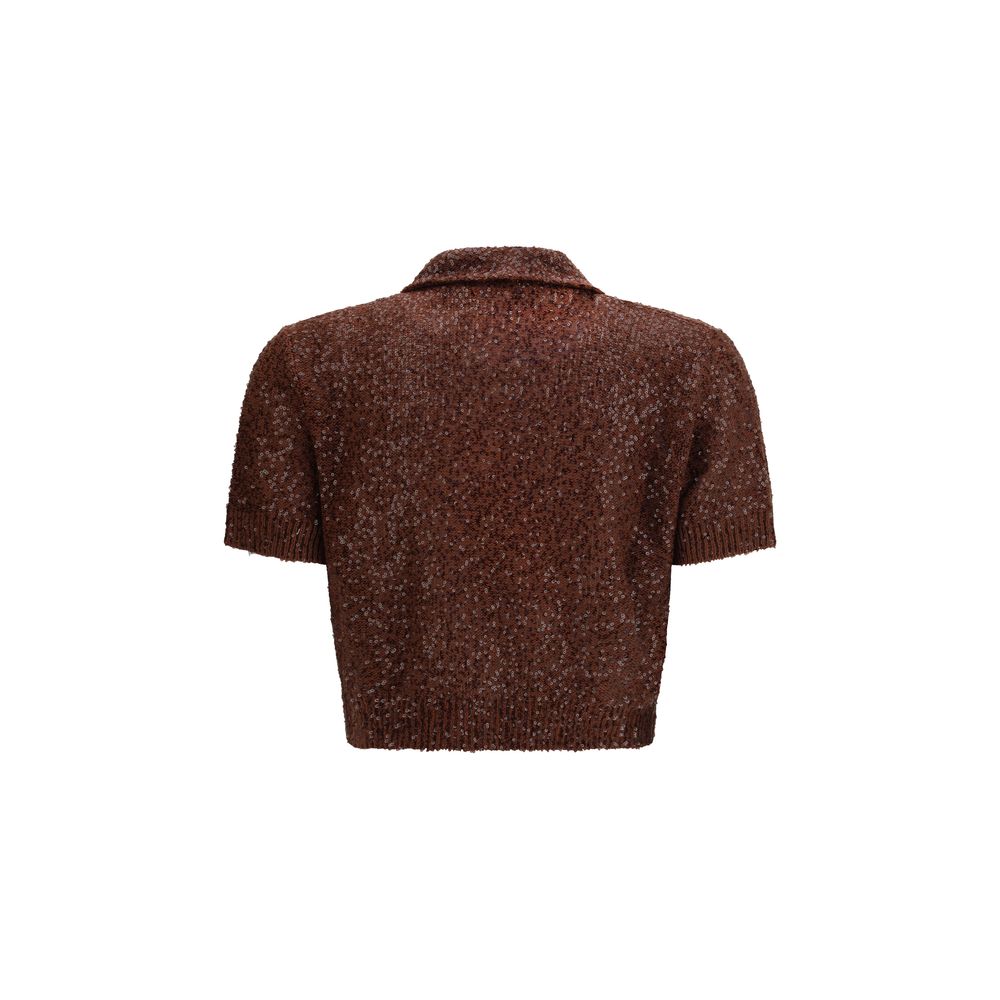 Chemise Brunello Cucinelli en lin à motif bordeaux