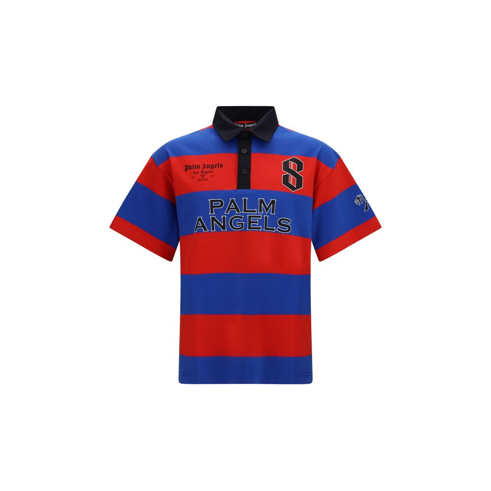 Polo en coton multicolore Palm Angels