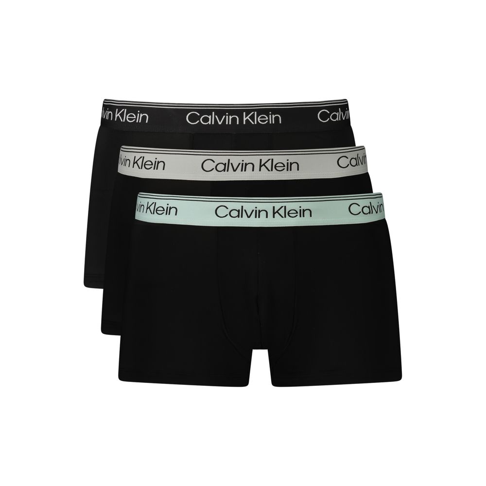 Caleçon Calvin Klein noir en polyester pour homme