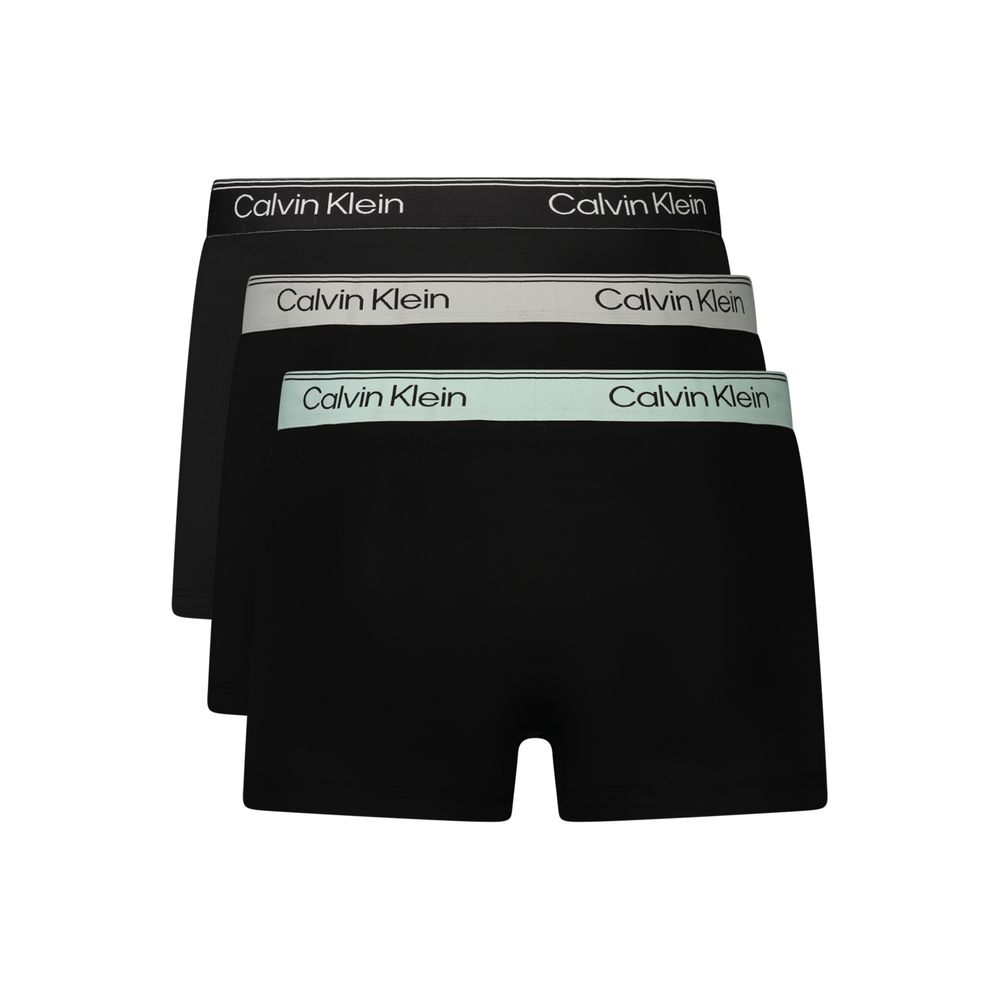 Caleçon Calvin Klein noir en polyester pour homme