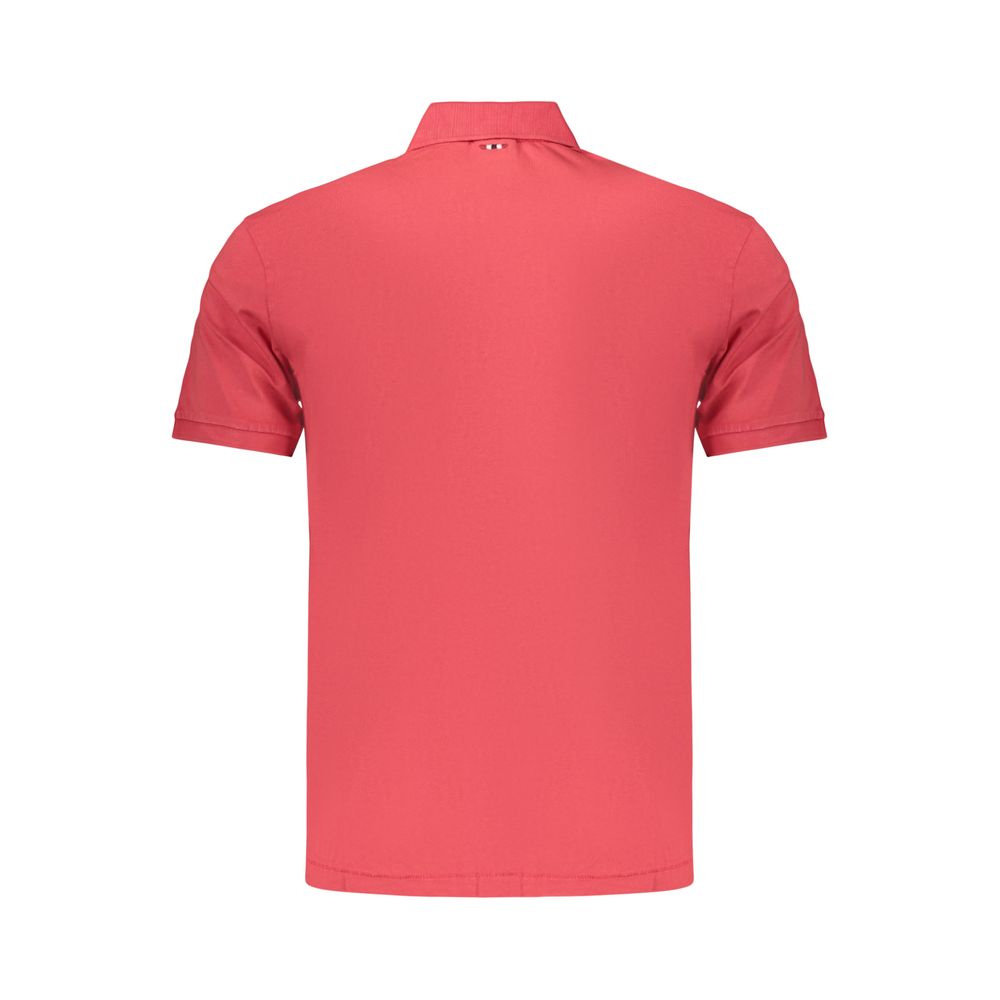Polo Napapijri Rosso en coton pour homme