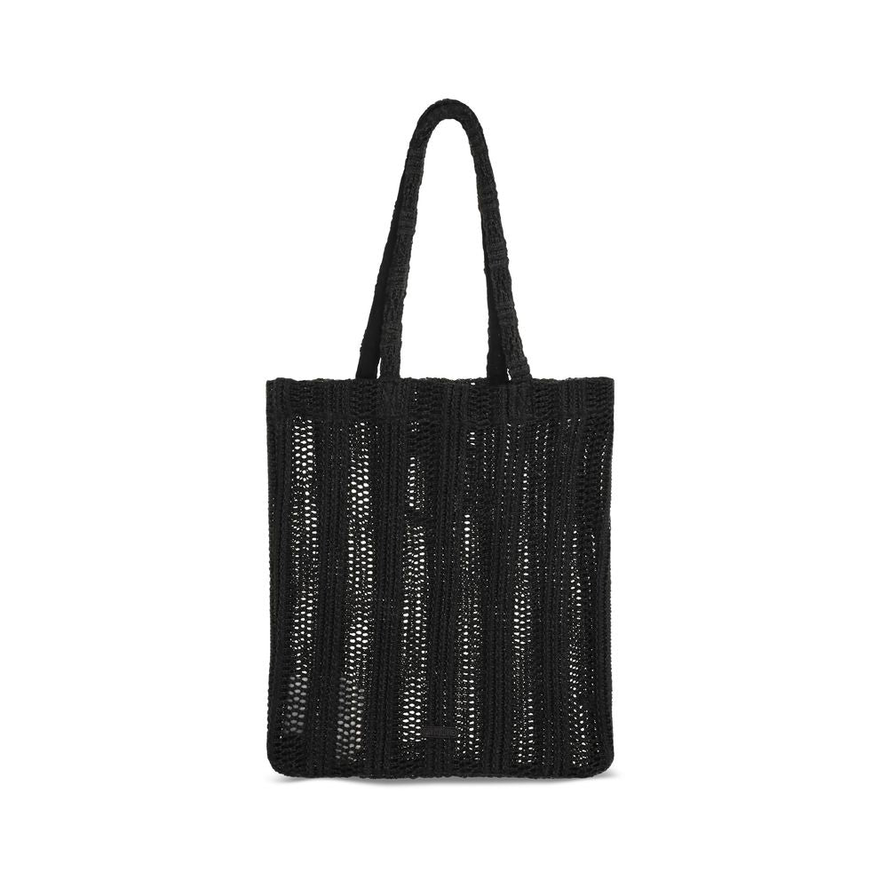 Sac à bandoulière PINKO en raphia noir