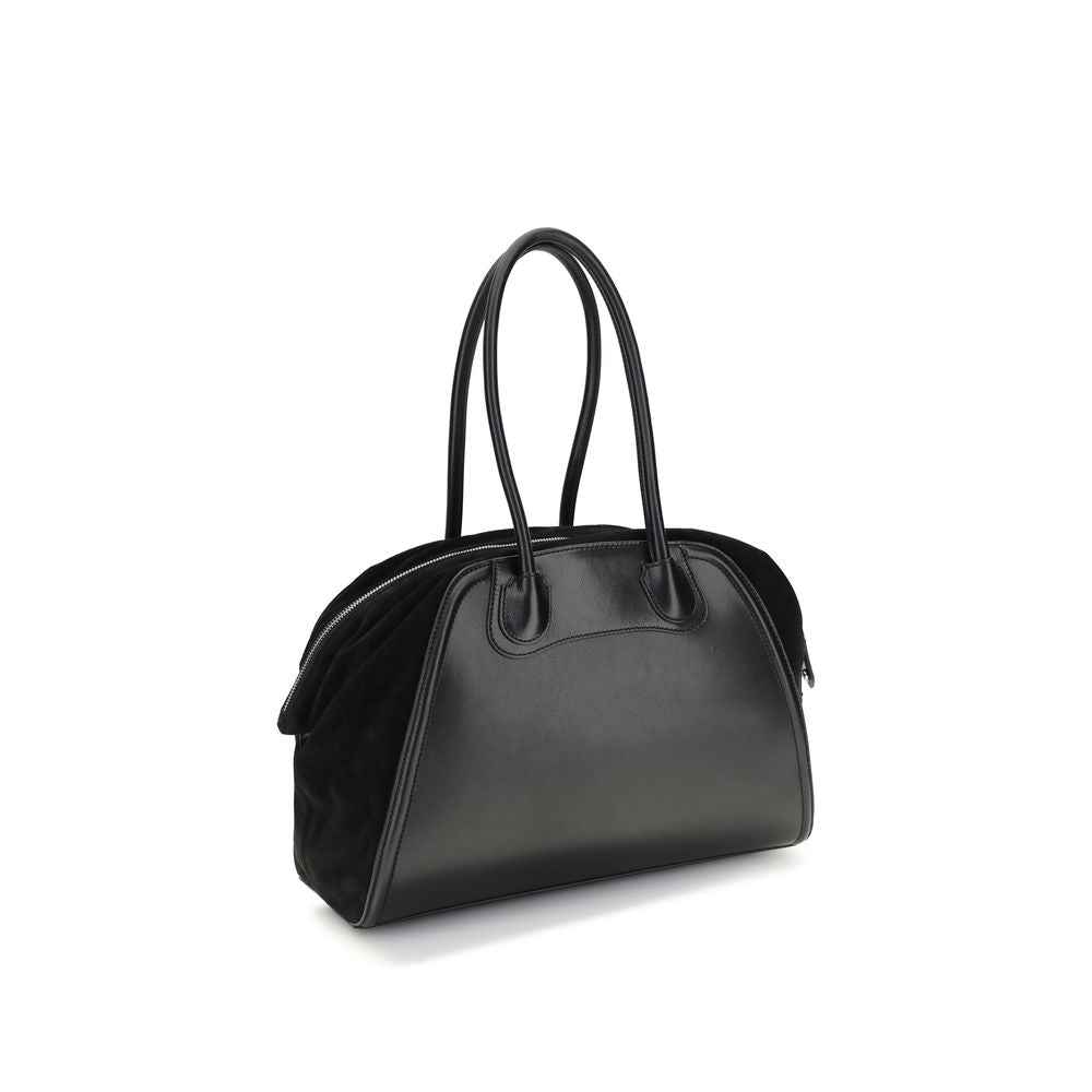 Sac bandoulière Vivienne Westwood en cuir de veau noir Bos Taurus