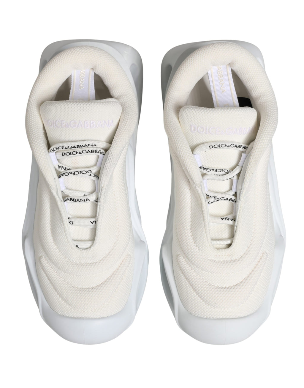Chaussures Baskets Basses Dolce & Gabbana Blanches à Enfiler Wave