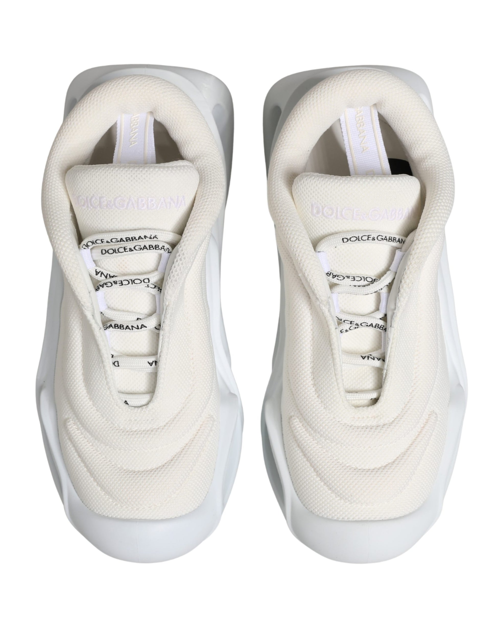 Chaussures Baskets Basses Dolce & Gabbana Blanches à Enfiler Wave