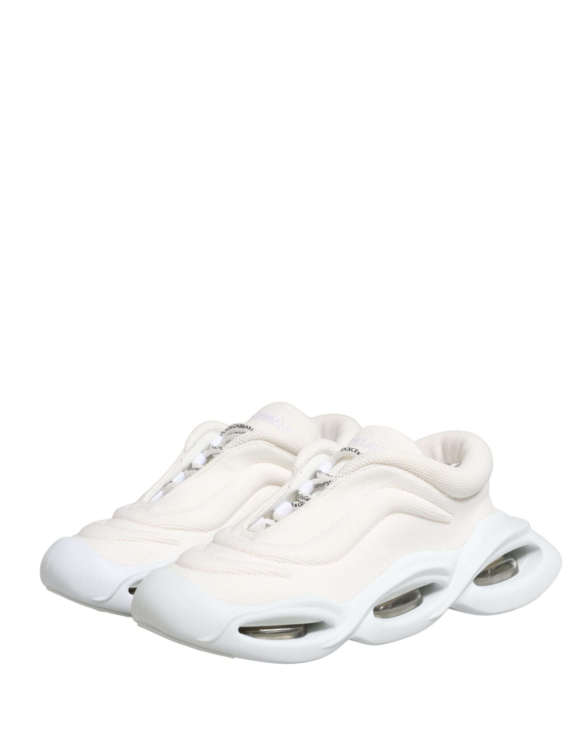 Chaussures Baskets Basses Dolce & Gabbana Blanches à Enfiler Wave