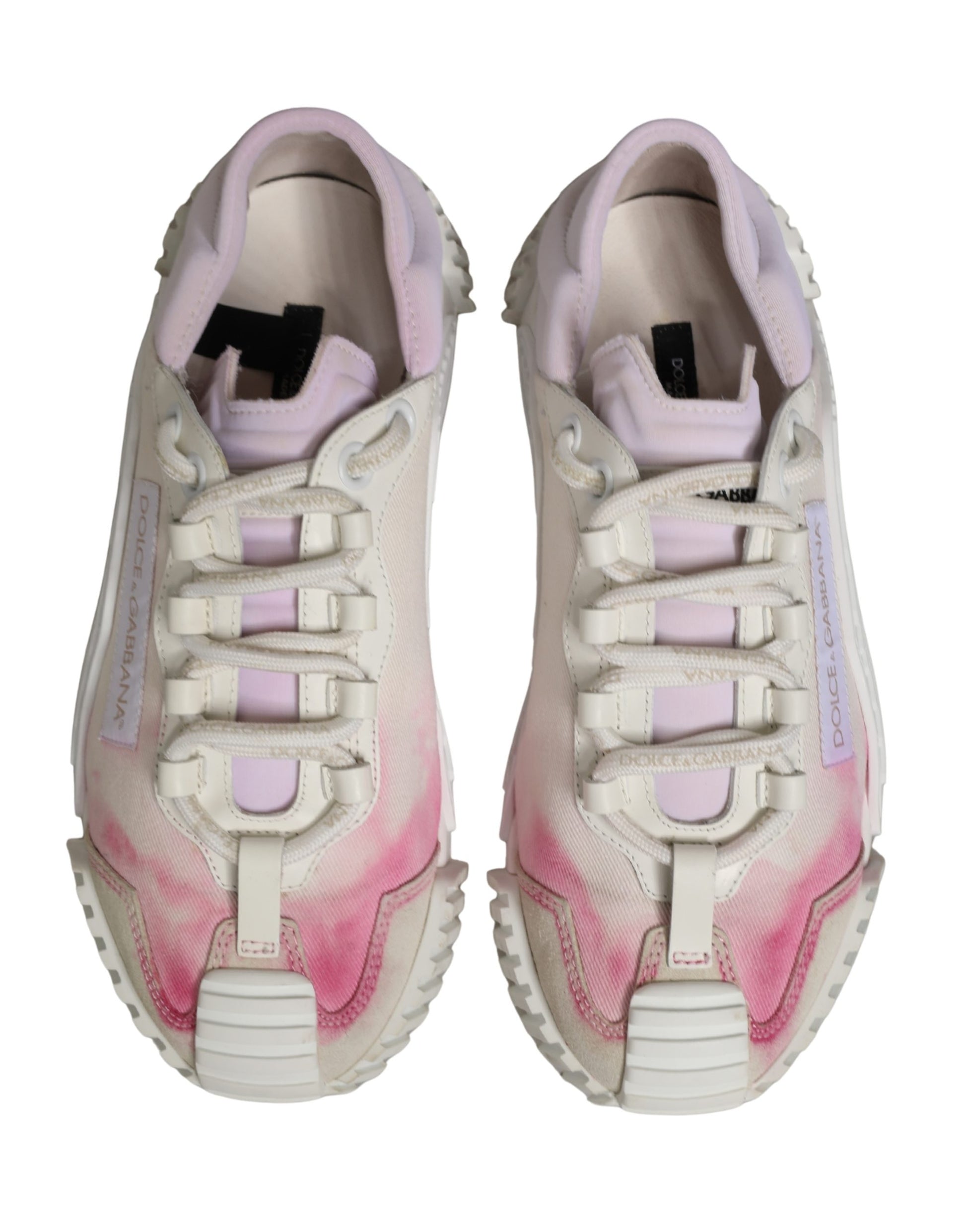Baskets basses à lacets Dolce & Gabbana NS1 blanches