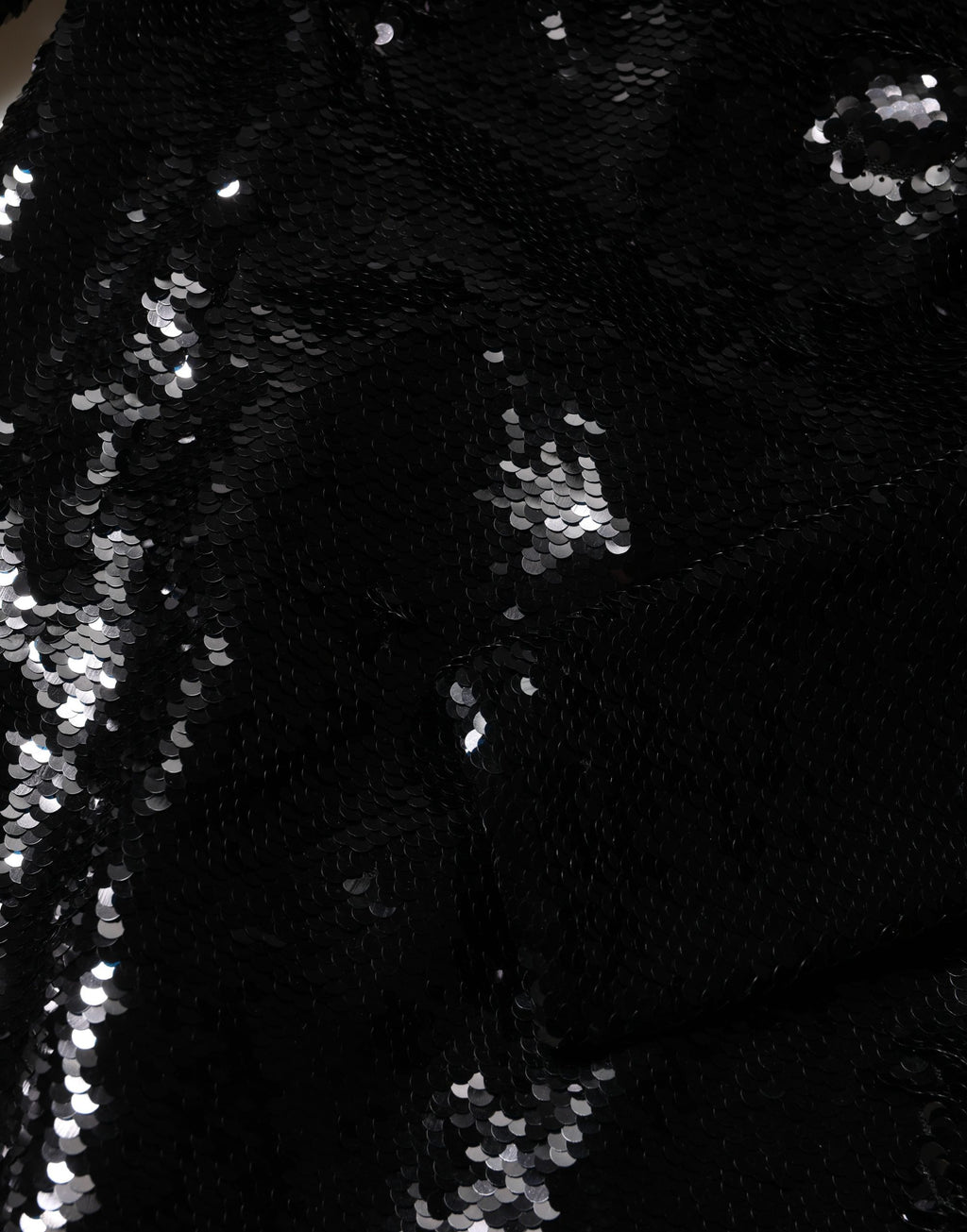 Robe longue moulante sirène à sequins noire Dolce & Gabbana