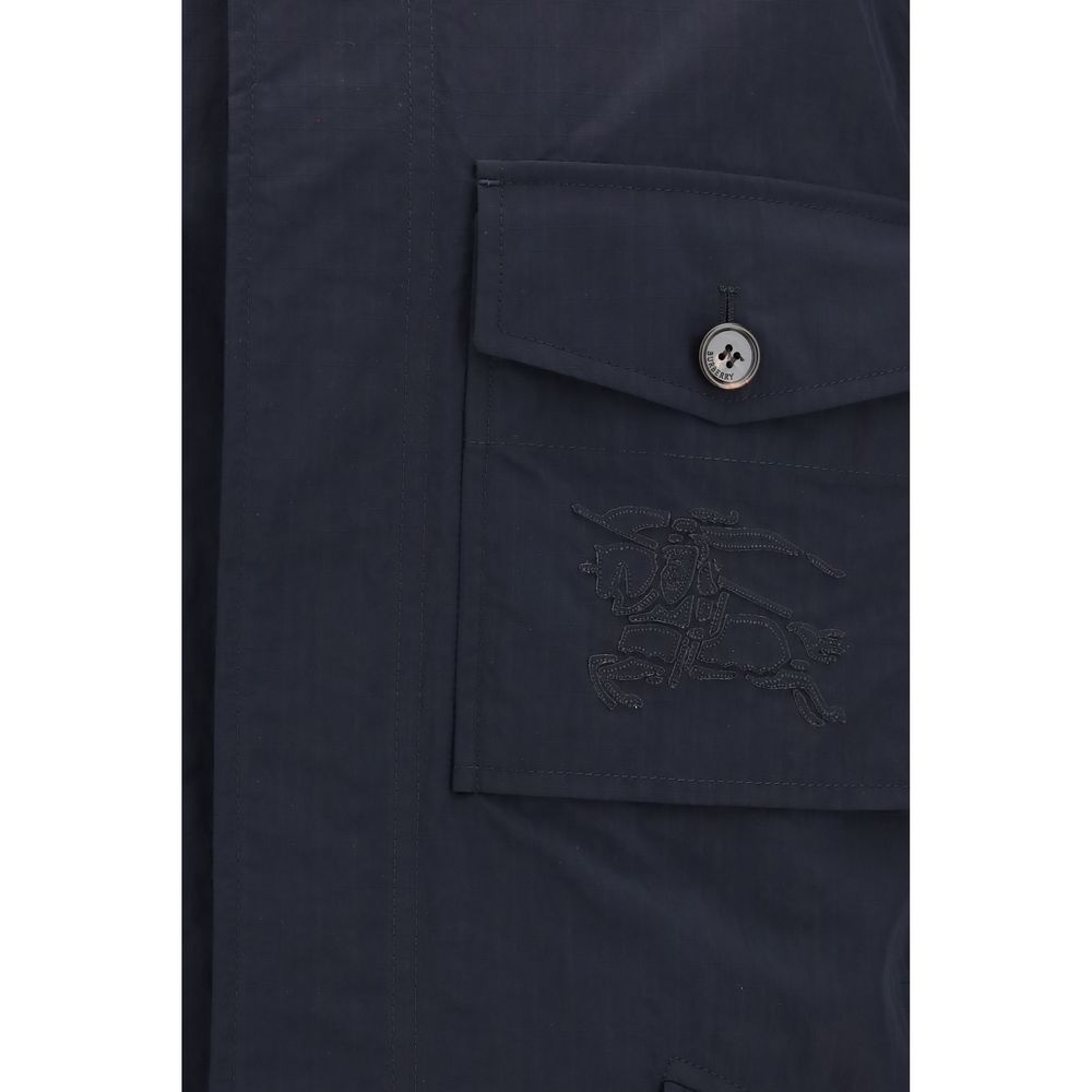 Manteau Burberry bleu en polyamide