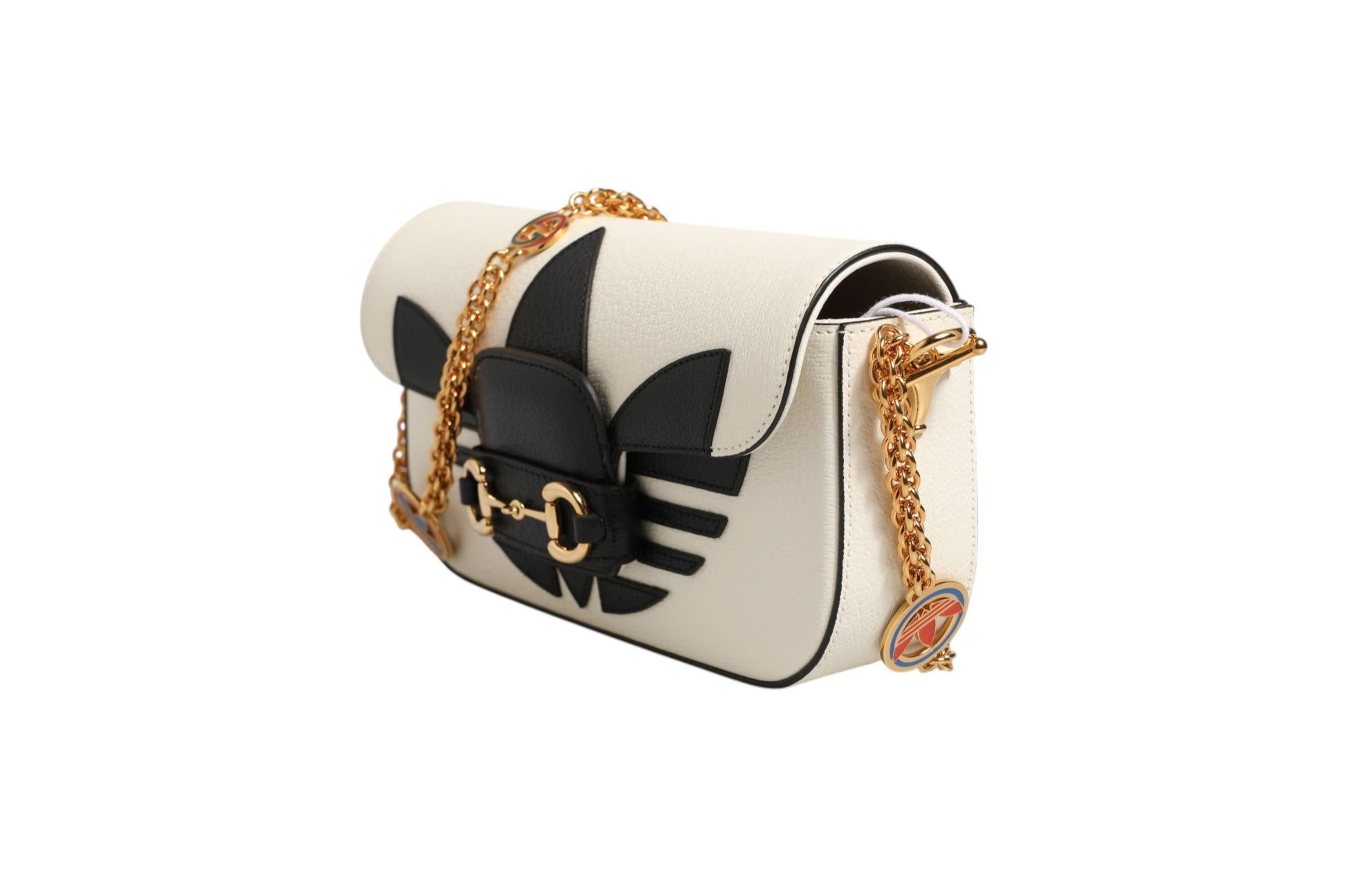 Sac à bandoulière Gucci x Adidas Horsebit 1955 Noir/Blanc