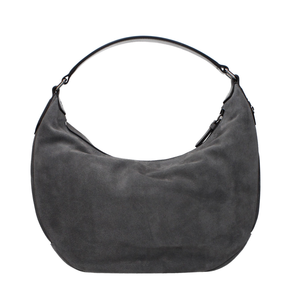 Sac à bandoulière Jimmy Choo en cuir gris