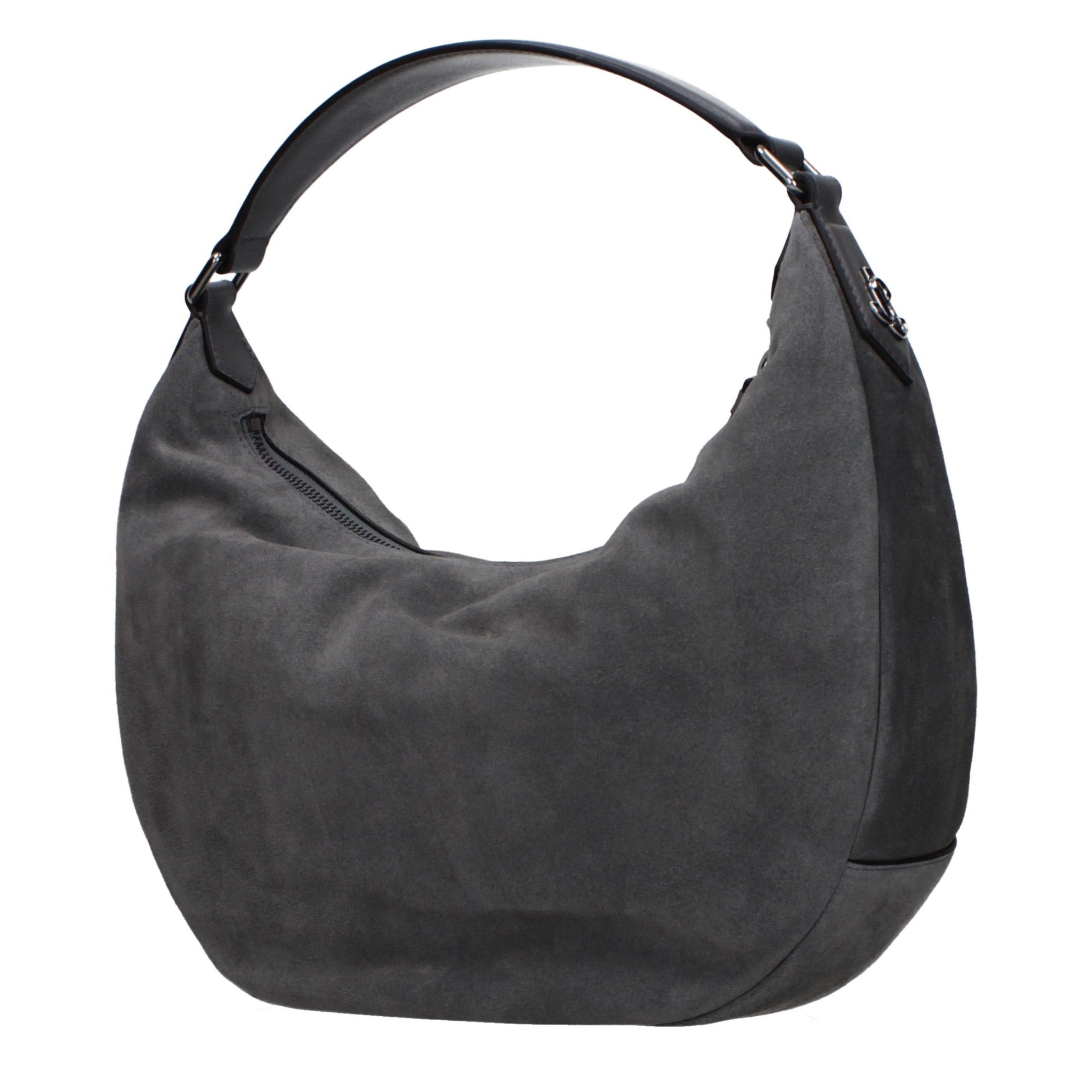 Sac à bandoulière Jimmy Choo en cuir gris
