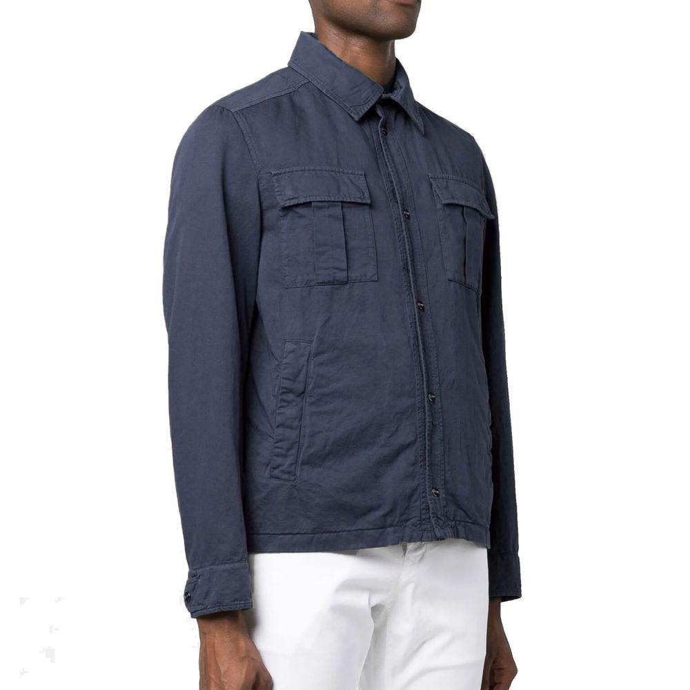 Manteau Herno en coton bleu
