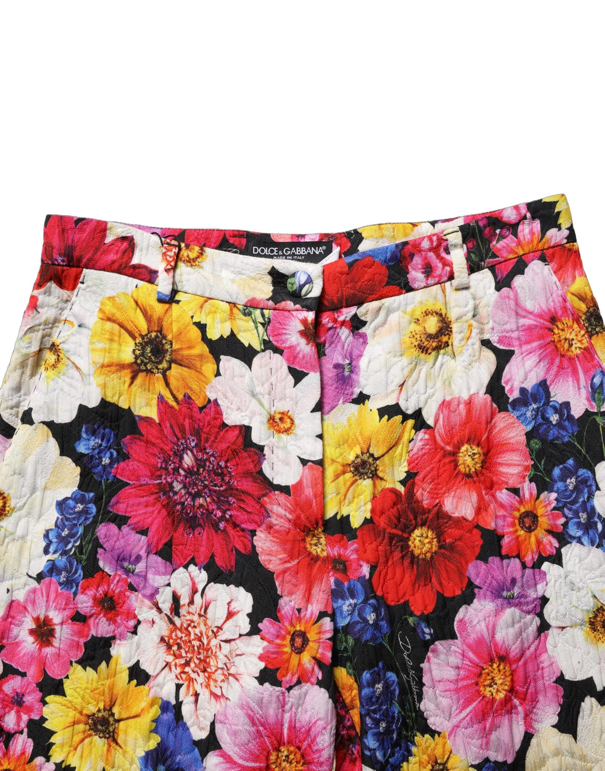 Pantalon Fuselé Dolce & Gabbana à Imprimé Floral Multicolore