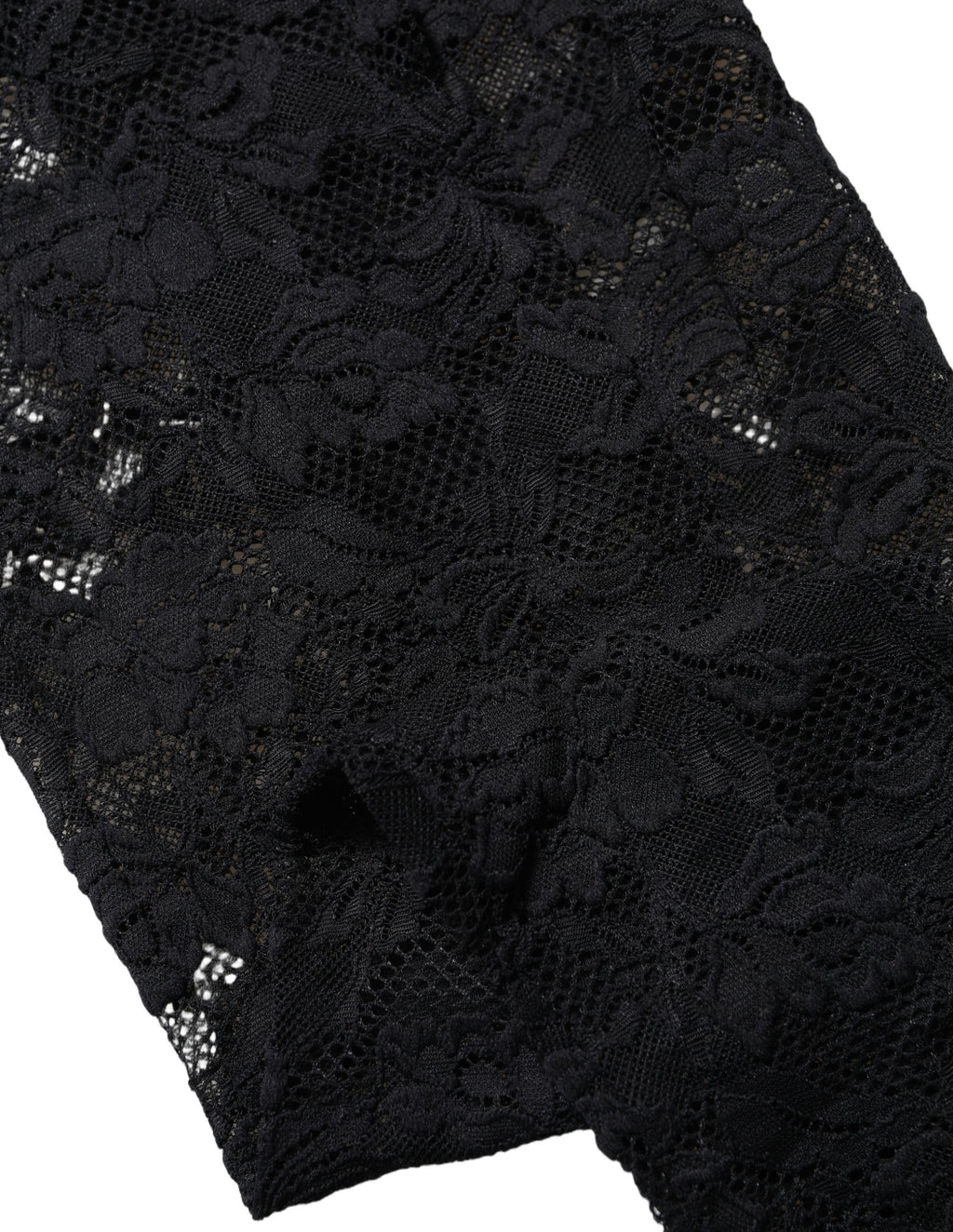 Chaussettes hautes Dolce & Gabbana en dentelle florale noire