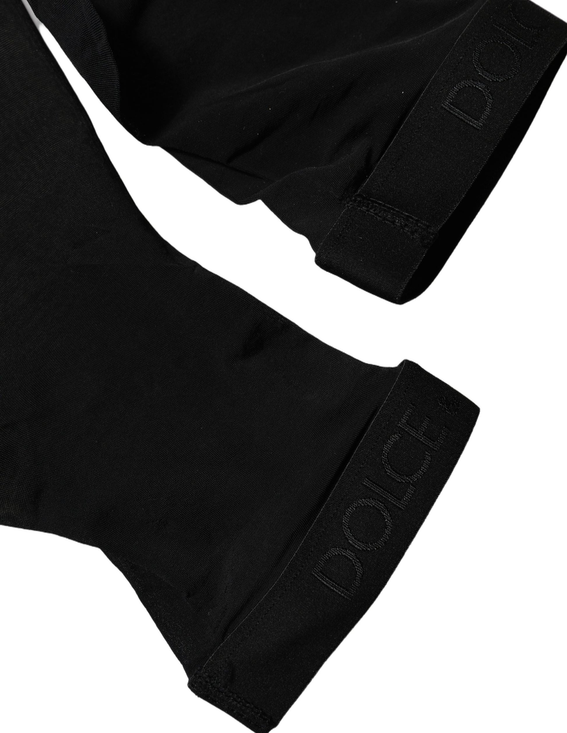 Bas mi-cuisse Dolce & Gabbana en nylon noir transparent