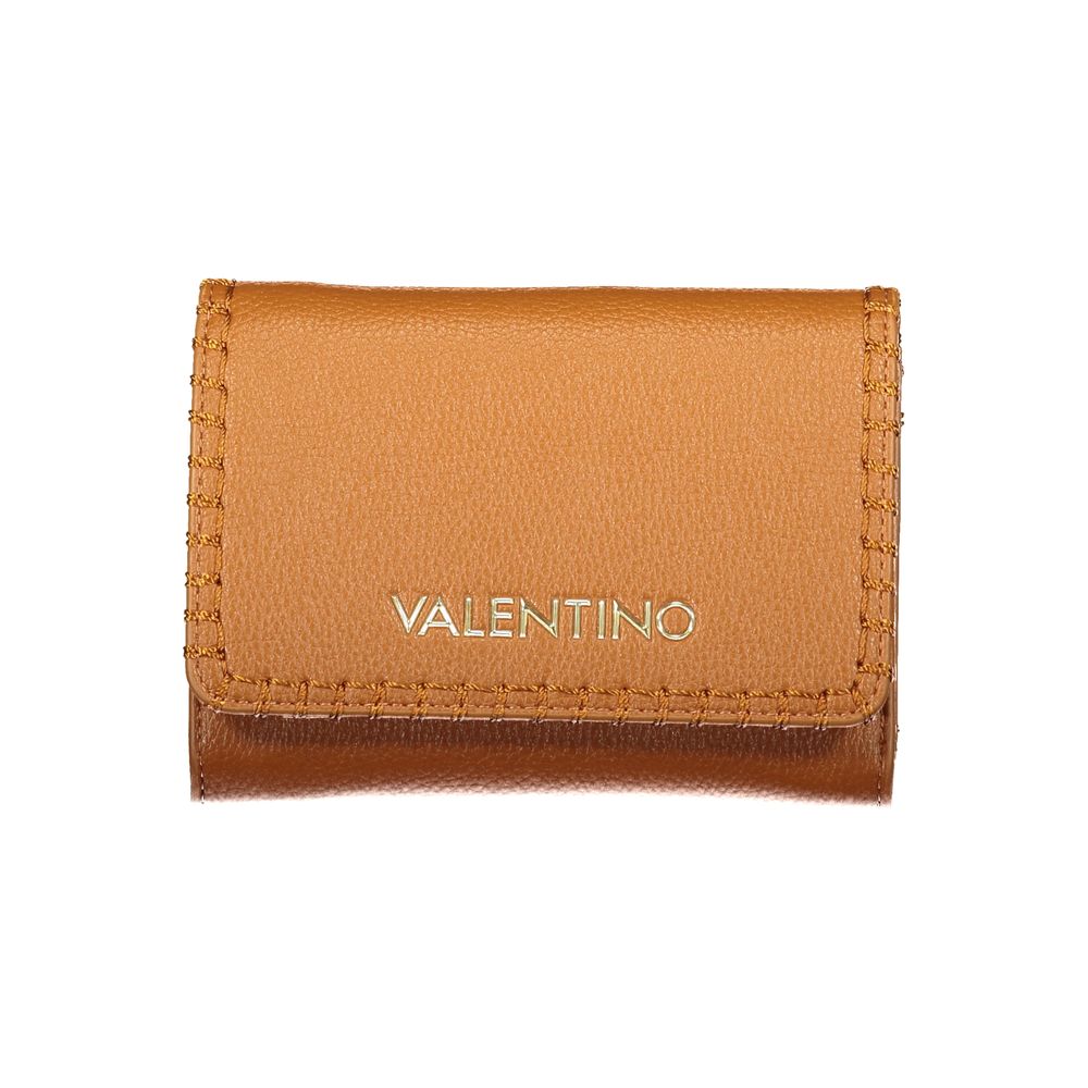 Portefeuille en polyéthylène marron Valentino