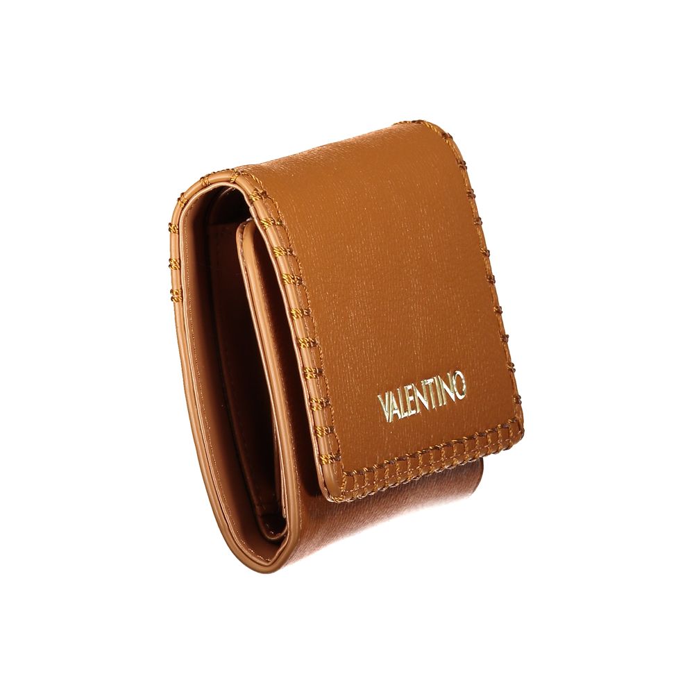 Portefeuille en polyéthylène marron Valentino