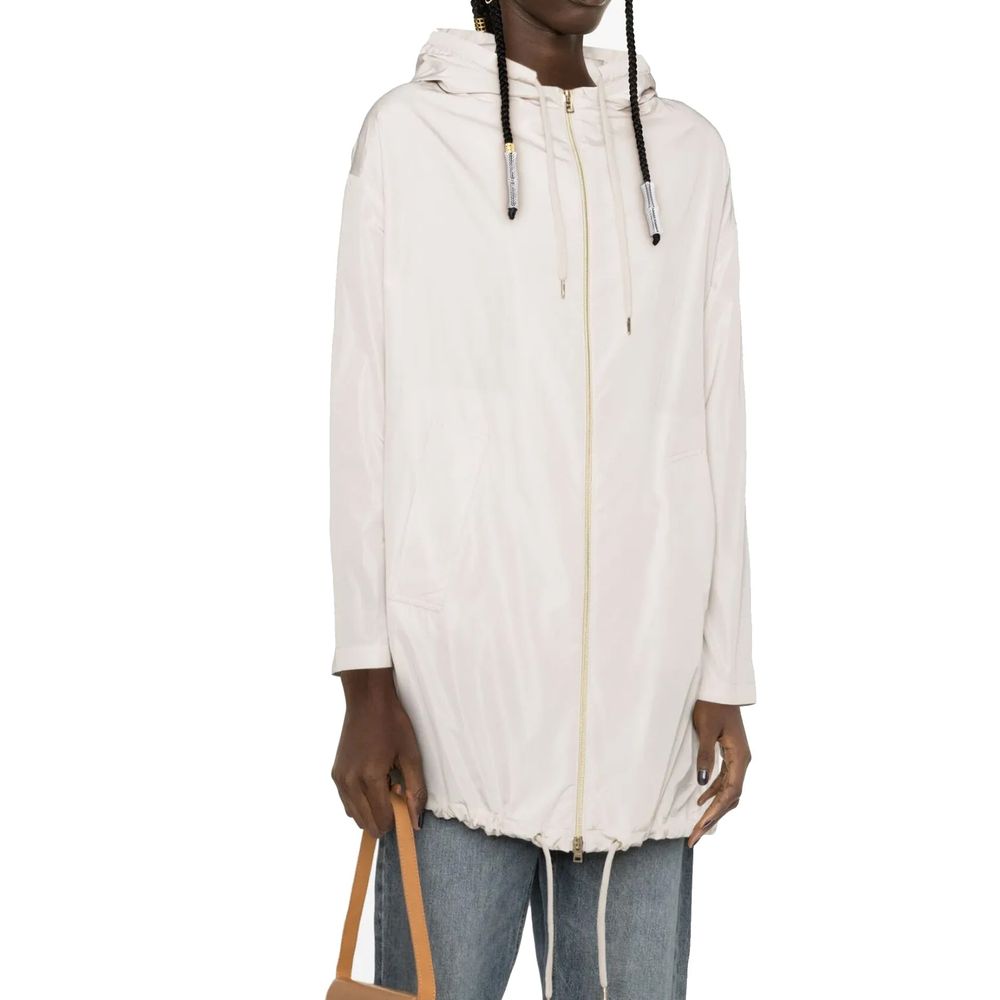 Manteau en polyester blanc Herno