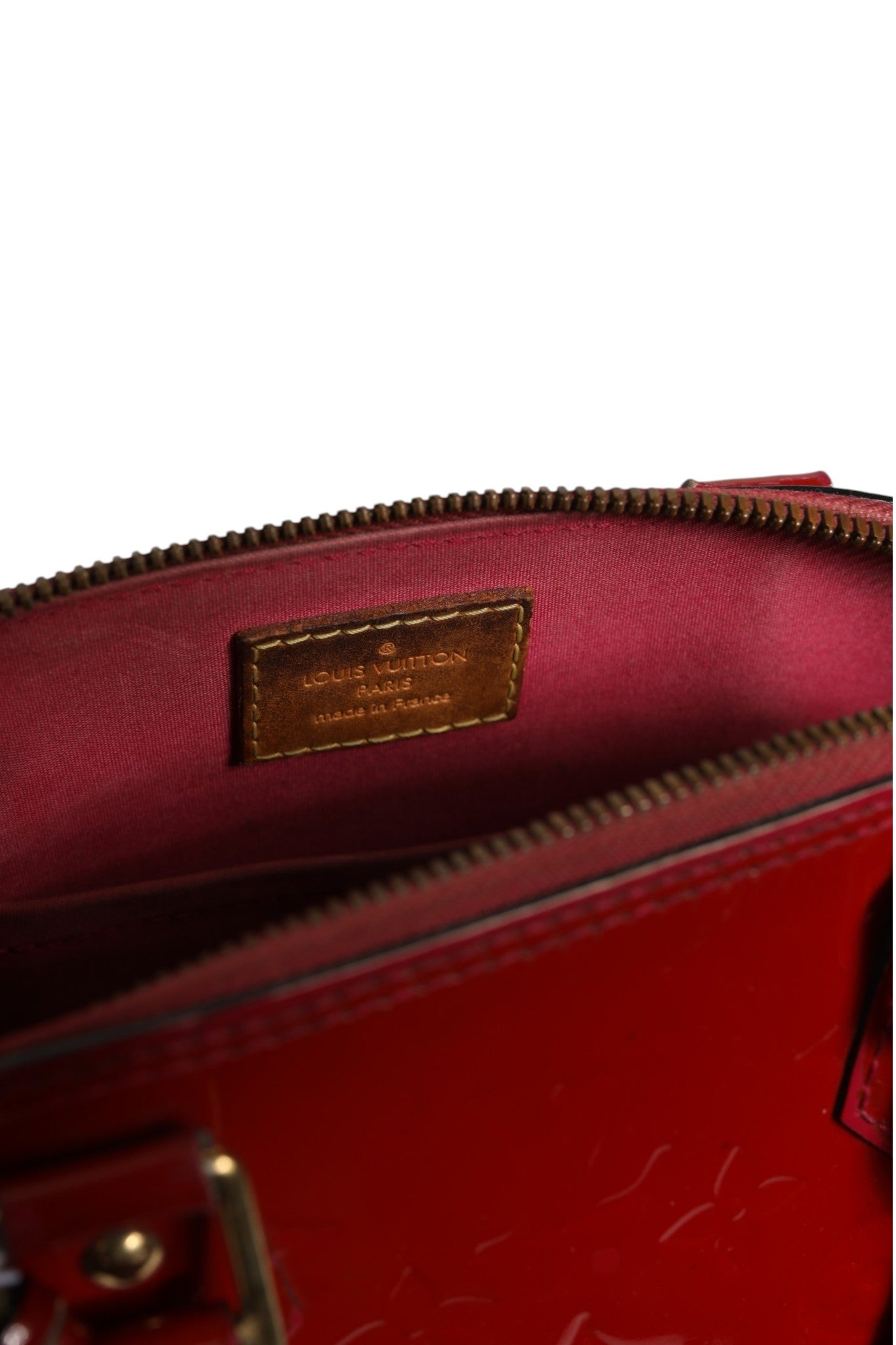 Sac Alma BB Louis Vuitton Monogram Vernis Pomme D'Amour