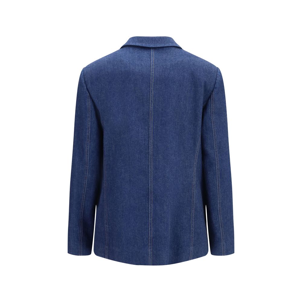 Veste en jean Giorgio Armani bleue en élasthanne