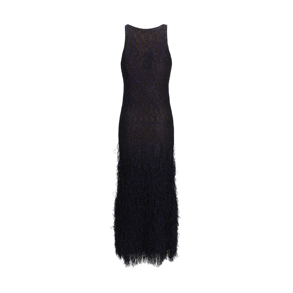 Robe de cocktail Giorgio Armani en polyamide bleu