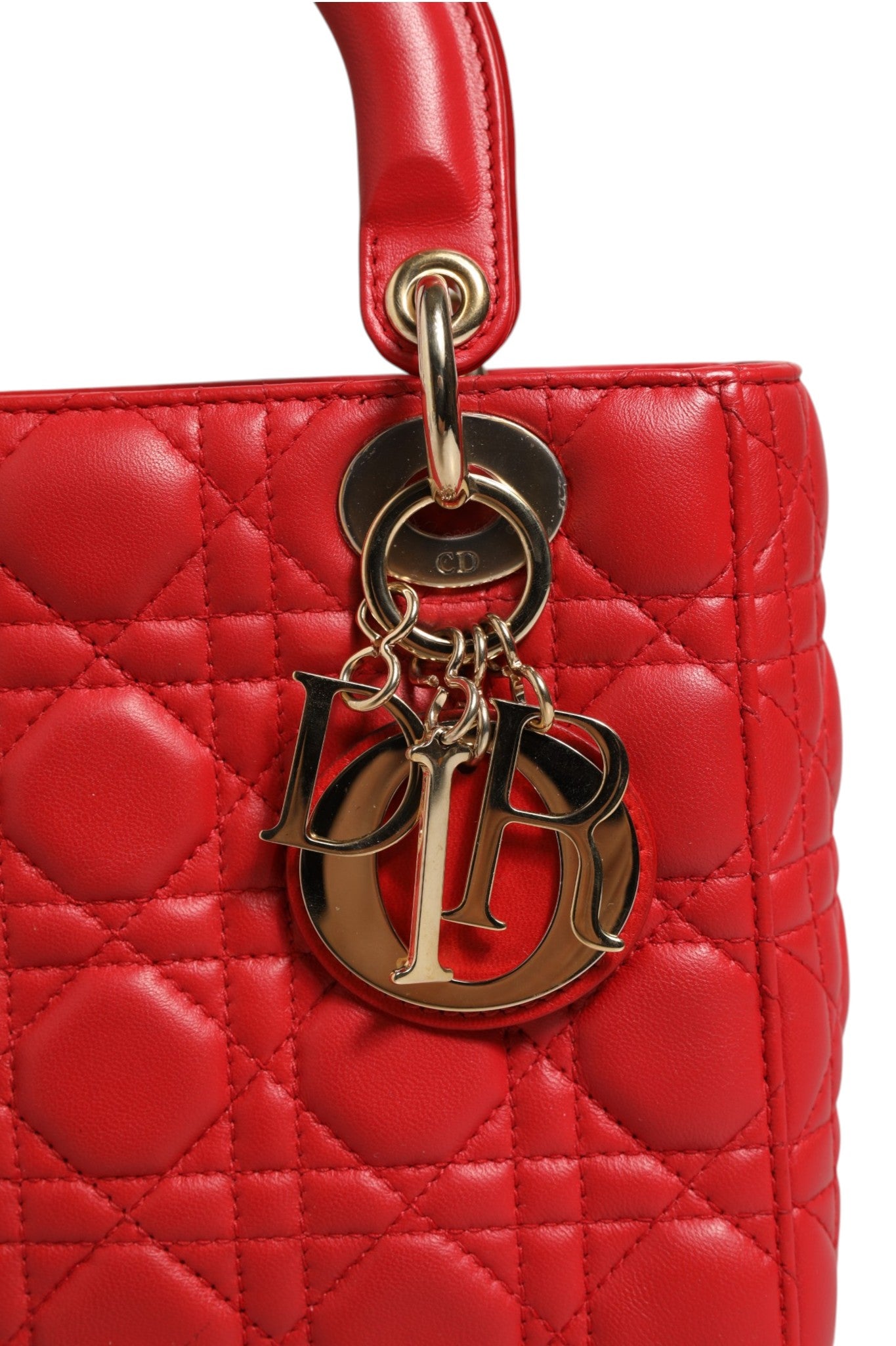 Sac à main Christian Dior Lady Dior en cuir Cannage