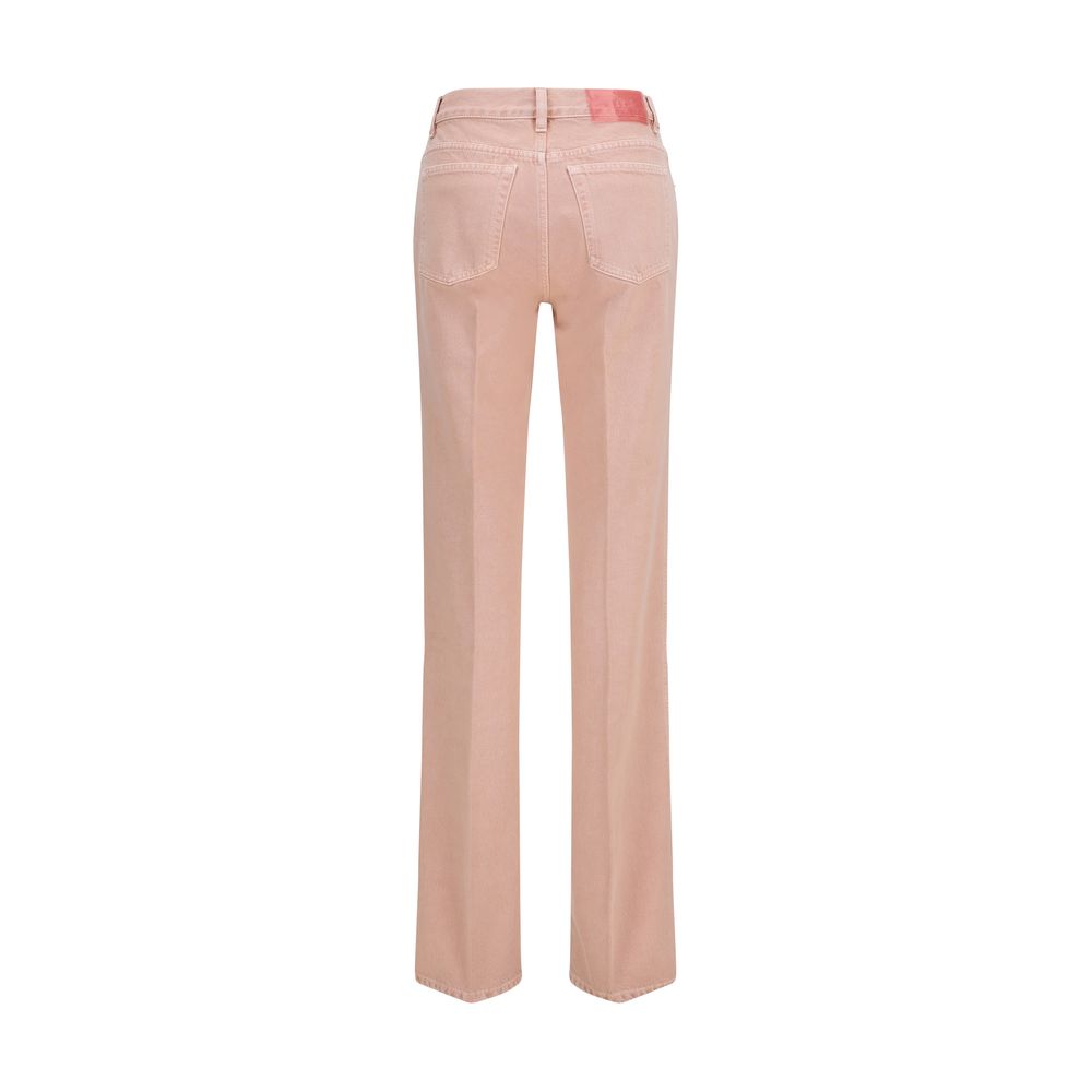 Chloé Jean droit en coton multicolore