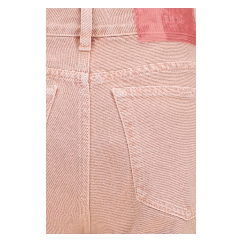 Chloé Jean droit en coton multicolore