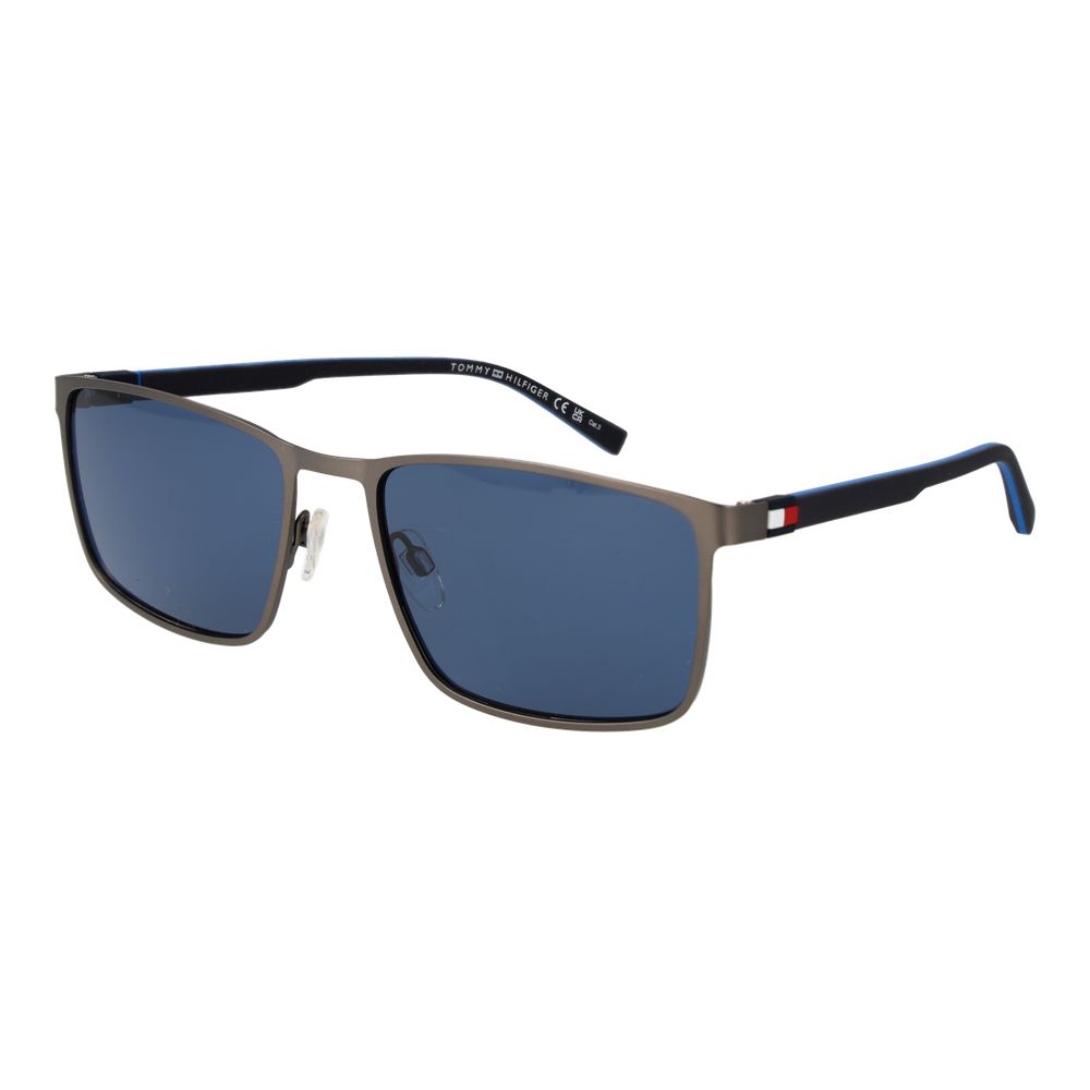 Lunettes de soleil Tommy Hilfiger en métal gris