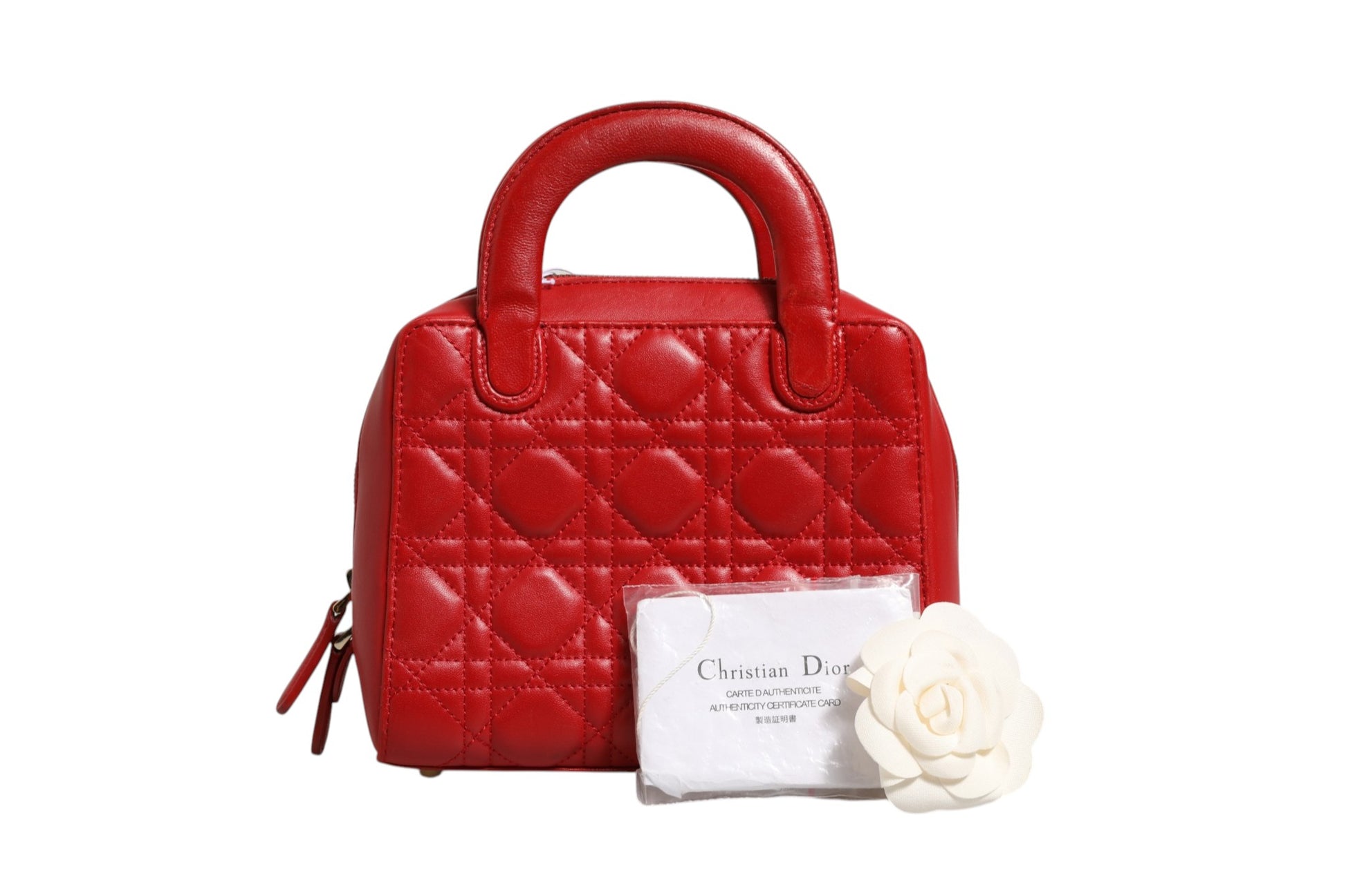 Sac Small Dior Toujours Christian Dior en cuir de veau Macrocannage noir