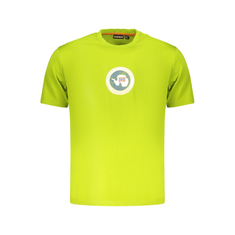 T-shirt Napapijri vert en coton pour homme