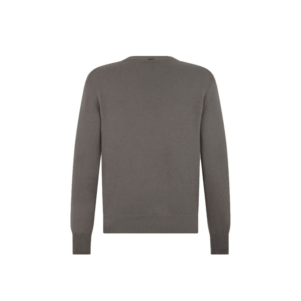 Pull en cachemire gris Herno