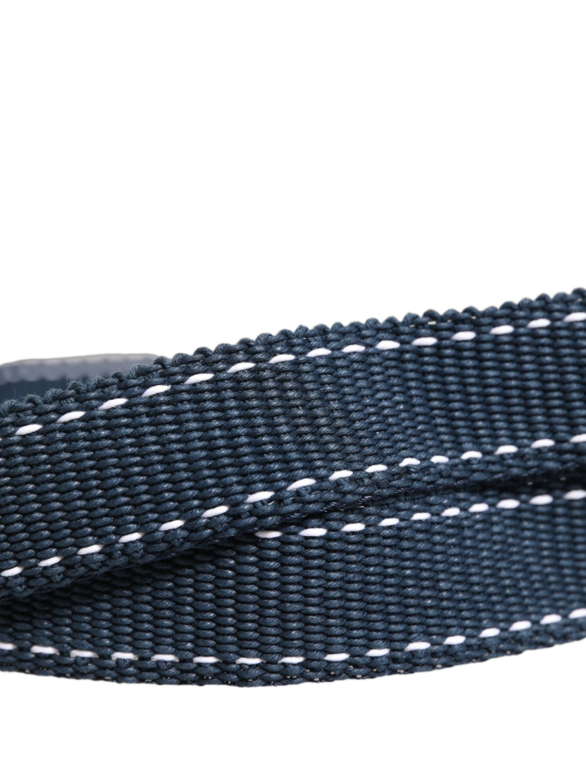 Ceinture Dolce & Gabbana en toile de coton bleue avec boucle en métal logo DG