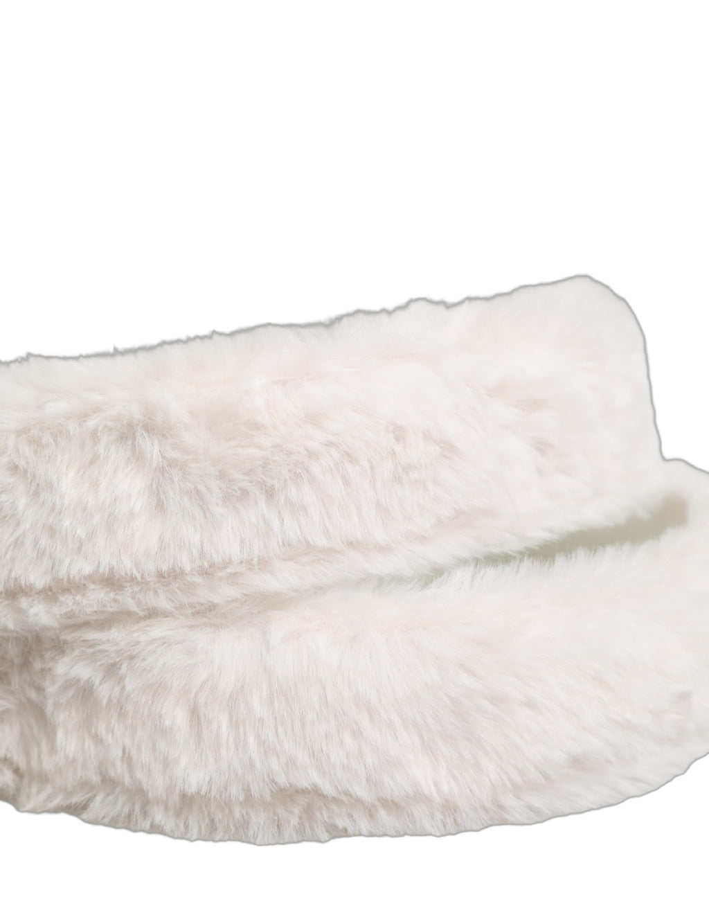 Ceinture Dolce & Gabbana en molleton blanc avec logo DG argenté et boucle en métal