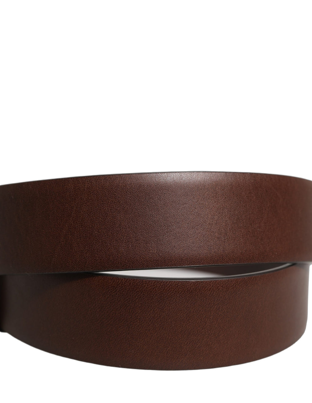 Ceinture Dolce & Gabbana en Cuir de Veau Marron et Boucle en Métal Doré