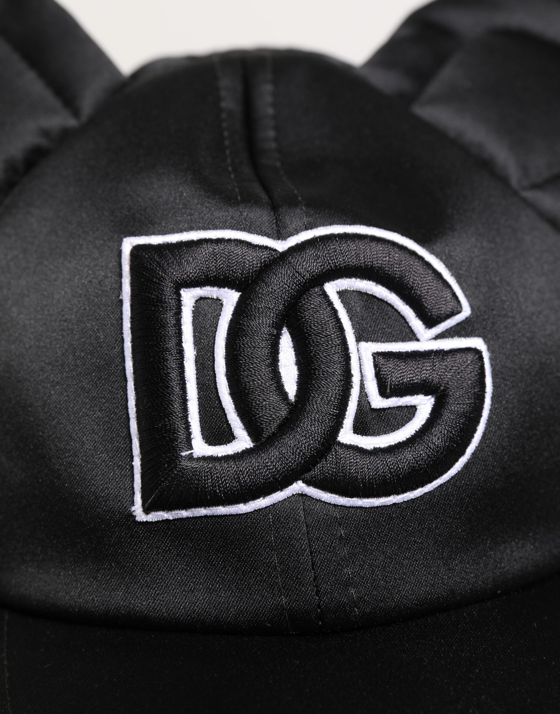 Casquette de baseball Dolce & Gabbana en velours noir à oreilles d'animal pour homme