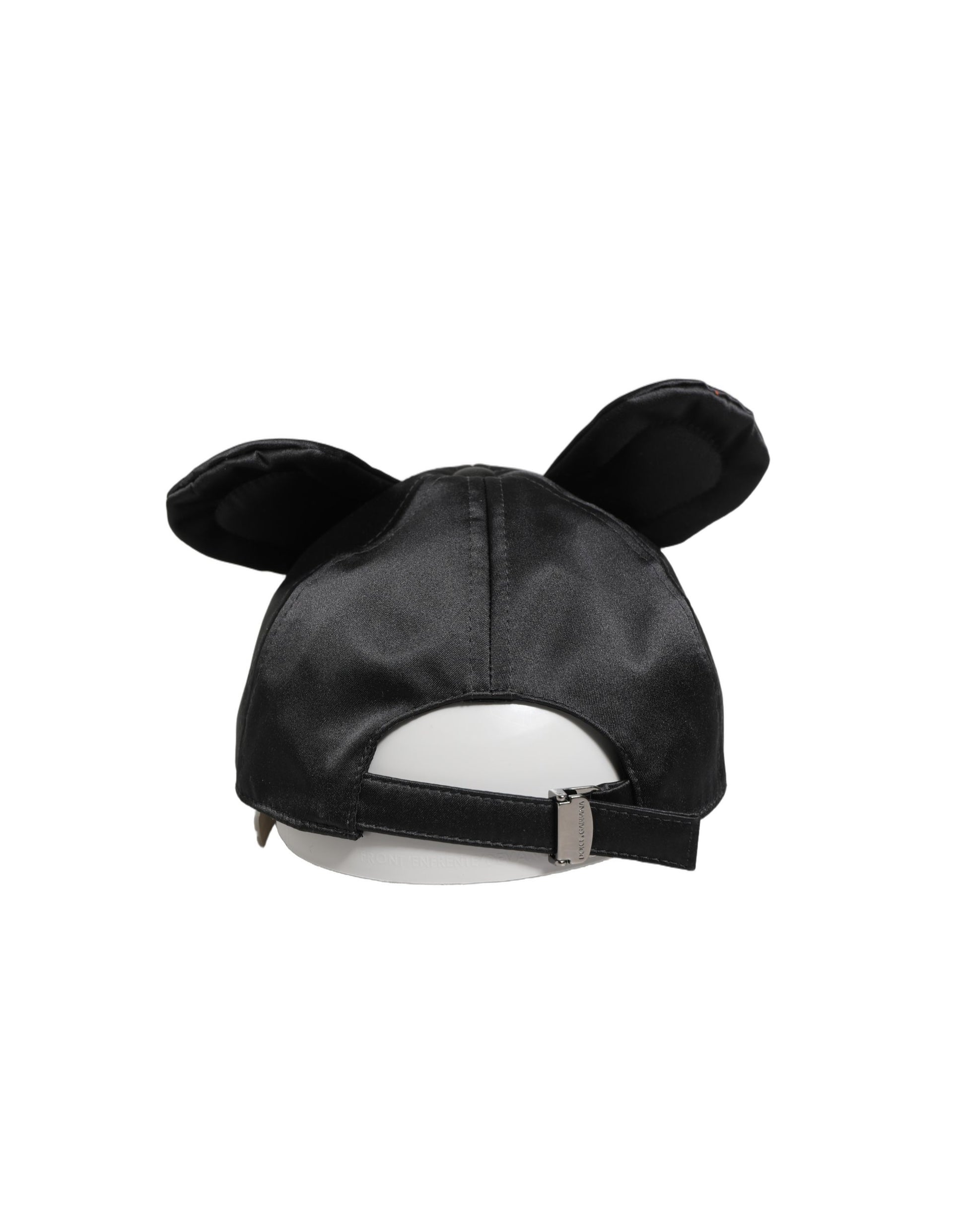 Casquette de baseball Dolce & Gabbana en velours noir à oreilles d'animal pour homme