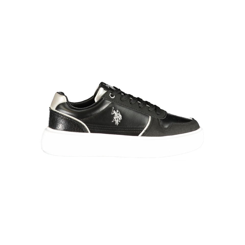 U.S. POLO ASSN. Baskets Noires en Polyuréthane pour Femme