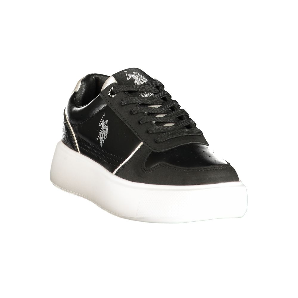 U.S. POLO ASSN. Baskets Noires en Polyuréthane pour Femme