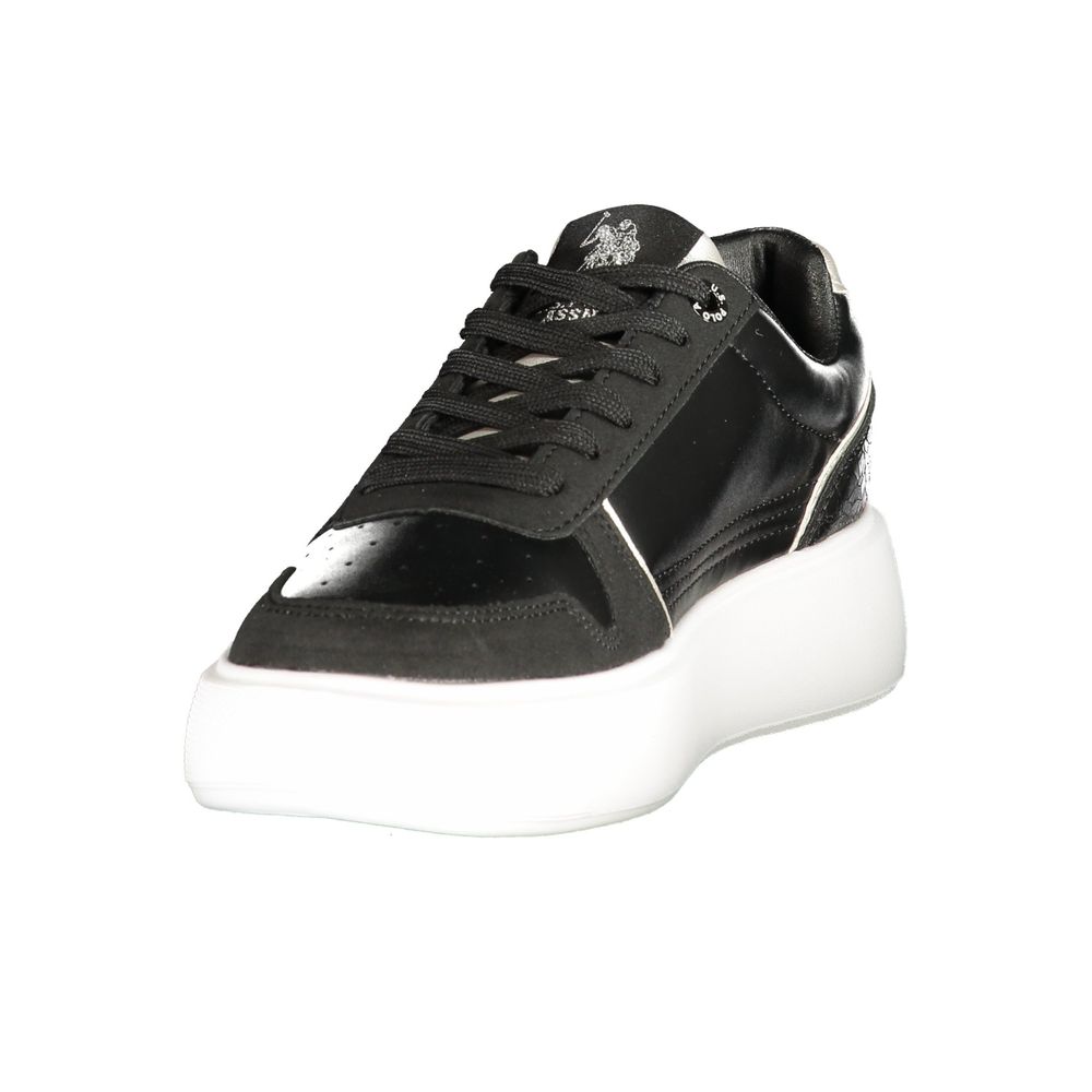U.S. POLO ASSN. Baskets Noires en Polyuréthane pour Femme