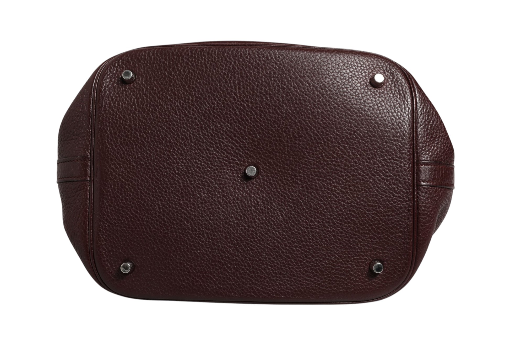 Hermès Picotin Taurillon Clemence Chocolate Handbag