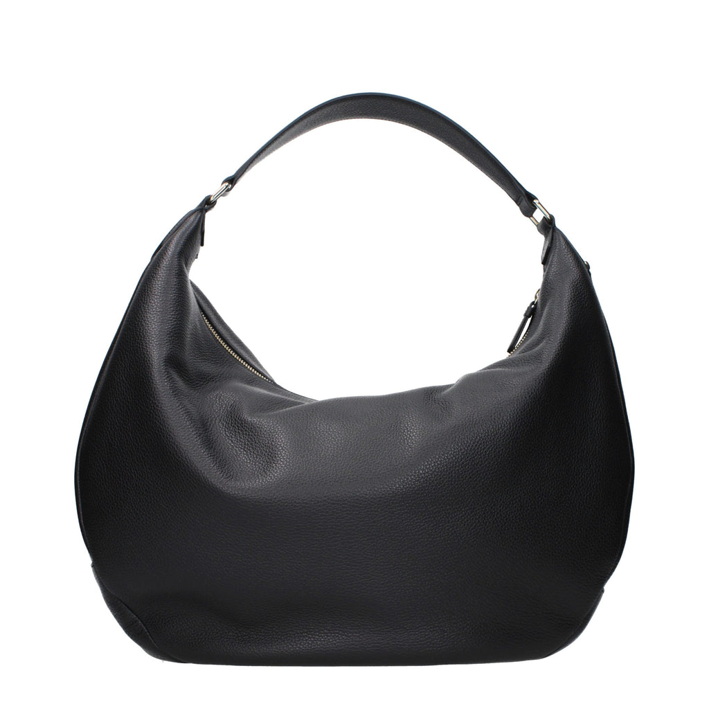 Sac porté épaule Jimmy Choo en cuir noir
