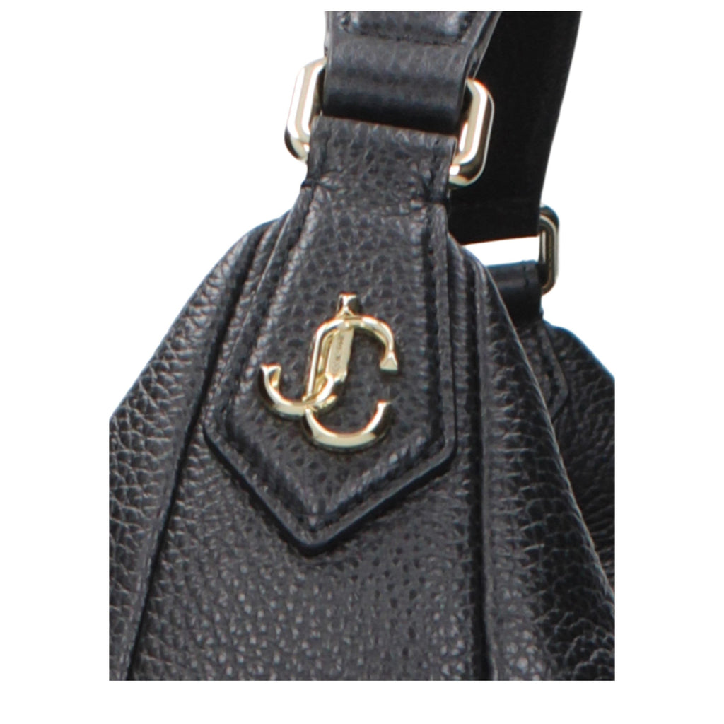 Sac porté épaule Jimmy Choo en cuir noir