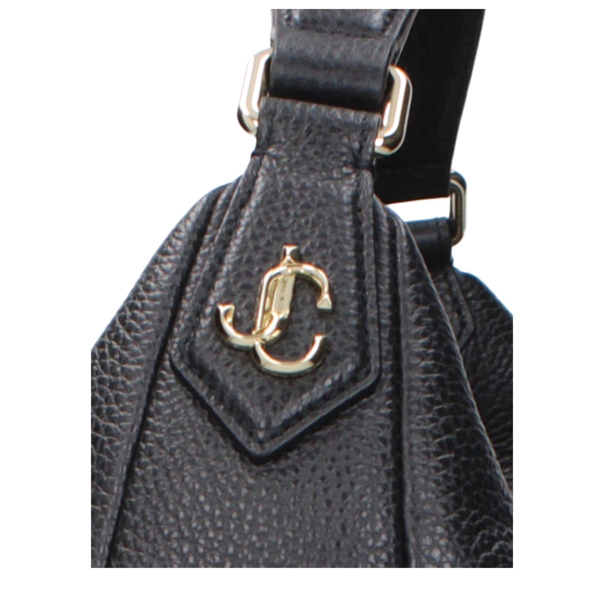 Sac porté épaule Jimmy Choo en cuir noir