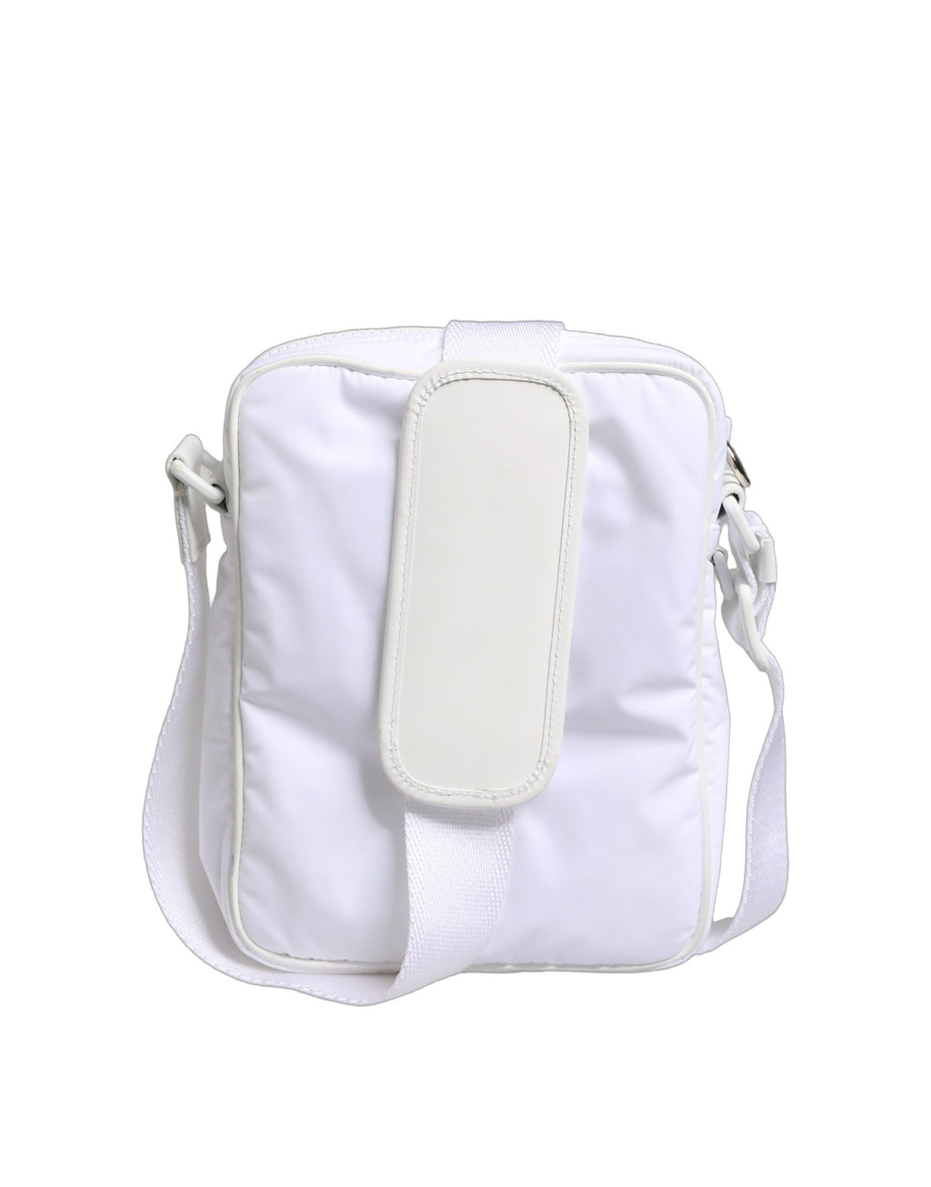 Sac bandoulière Dolce & Gabbana blanc avec plaque logo pour homme