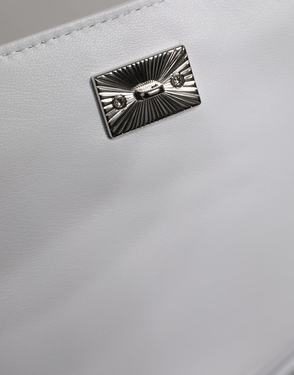 Sac bandoulière Dolce & Gabbana blanc avec plaque logo pour femme